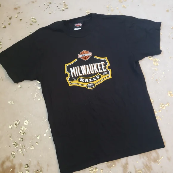 Harley-Davidson M Milwaukee Rally 2015 Black Shirt - Picture 2 of 6